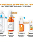 La Roche-Posay Kit Pure Vitamin C12 Oil Control Serum 30 ml + Agua Micelar 50 ml + Mini Serum 10 ml+ Anthelios UV Mune 50+ 3 ml