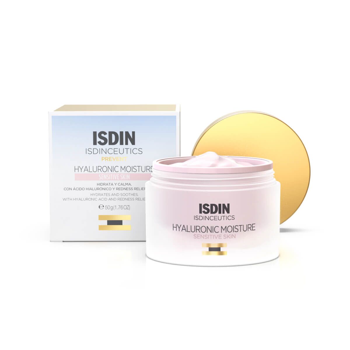 Isdin Isdinceutics Hyaluronic Moisture, hidratante para piel sensible 50gr.