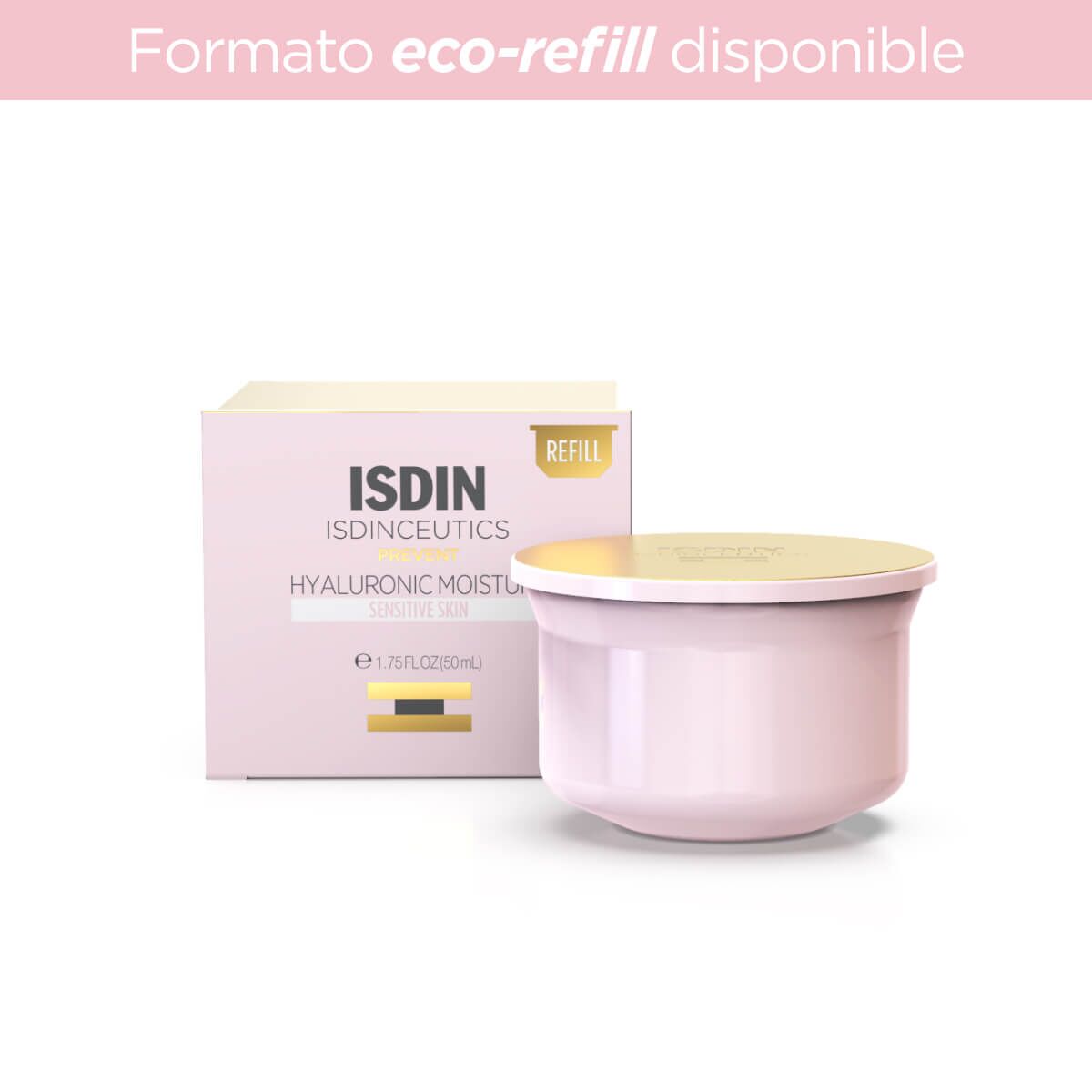 Isdin Isdinceutics Hyaluronic Moisture Refill, hidratante para piel sensible 50gr.