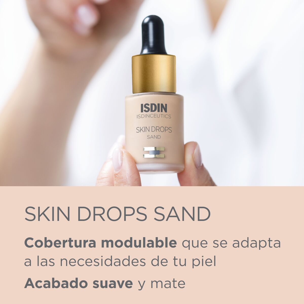 Isdin Isdinceutics maquillaje liquido skin drop color arena 15ml.