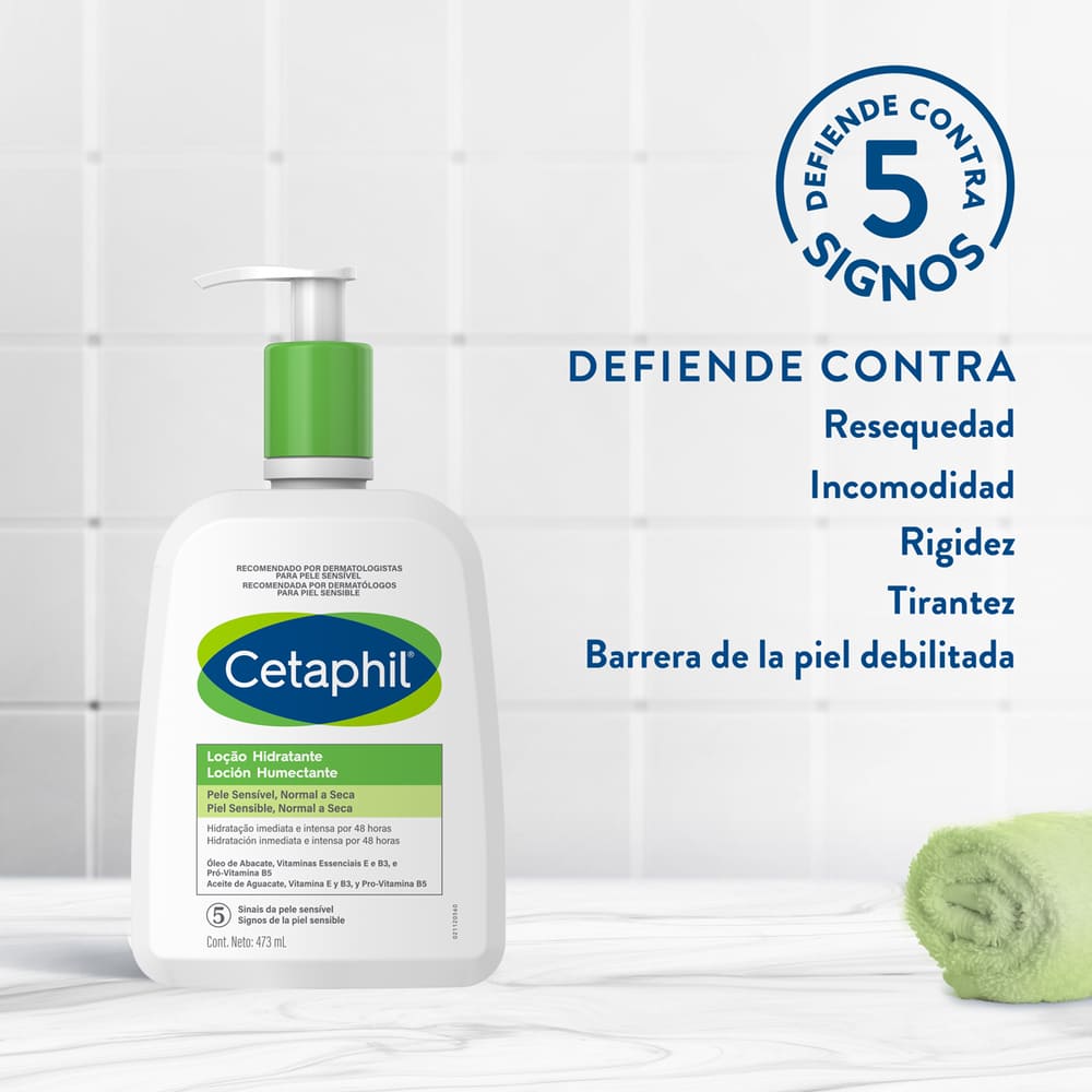 Cetaphil loción humectante facial y corporal 473ml.