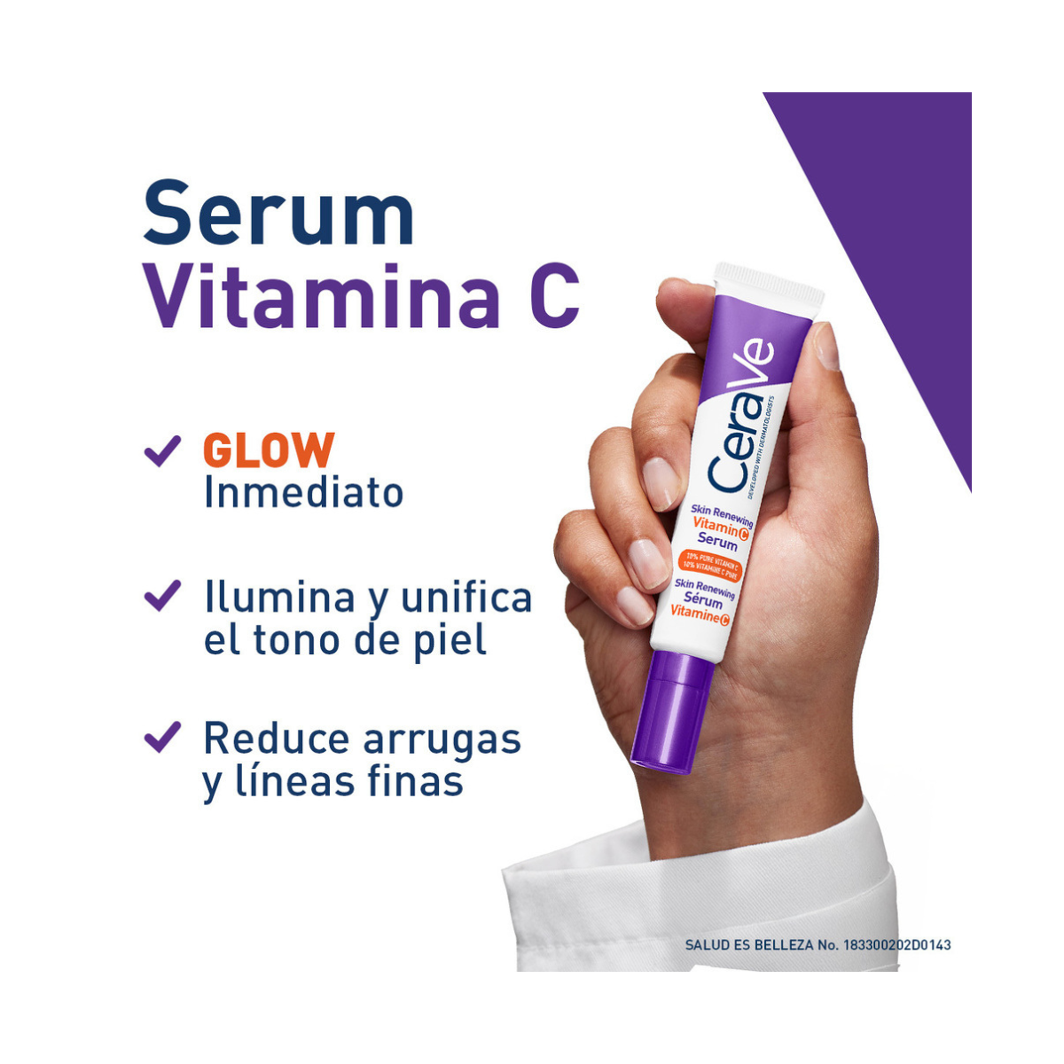 CeraVe Skin Renewing Serum Vitamina C Antioxidante 30 Ml