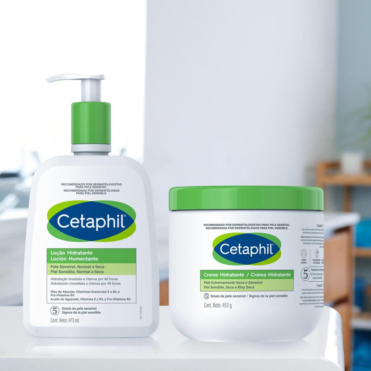Cetaphil loción humectante facial y corporal 473ml.