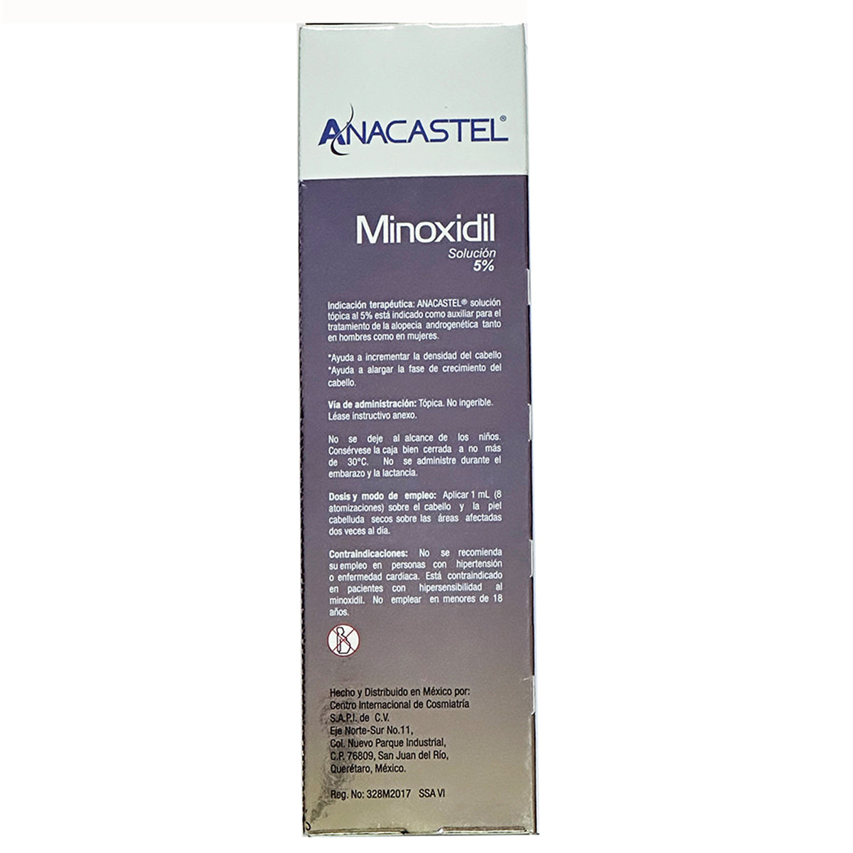 Anacastel 5% minoxidil solución 60ml.
