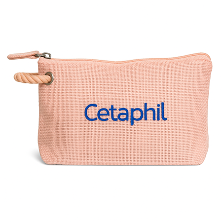 Cosmetiquera rosa cetaphil