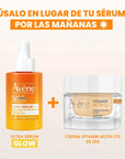 Avène Protector Solar Sérum FPS 50+ Efecto Iluminador 2 en 1 30 ml