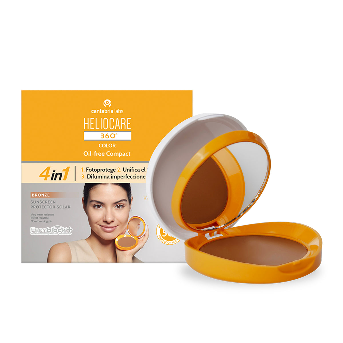 Heliocare 360° Color compact oil free bronze 10g.