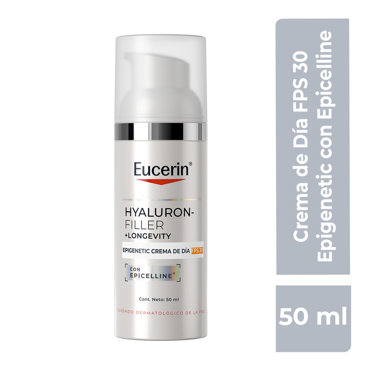 Eucerin Hyaluron-Filler +Longevity Epigenetic Crema de Día FPS 30 50 ml