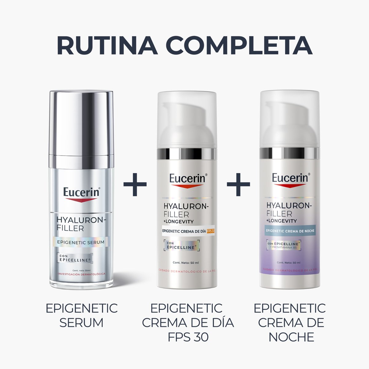 Eucerin Hyaluron-Filler +Longevity Epigenetic Crema de Día FPS 30 50 ml