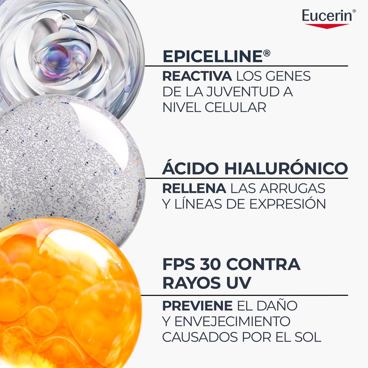 Eucerin Hyaluron-Filler +Longevity Epigenetic Crema de Día FPS 30 50 ml