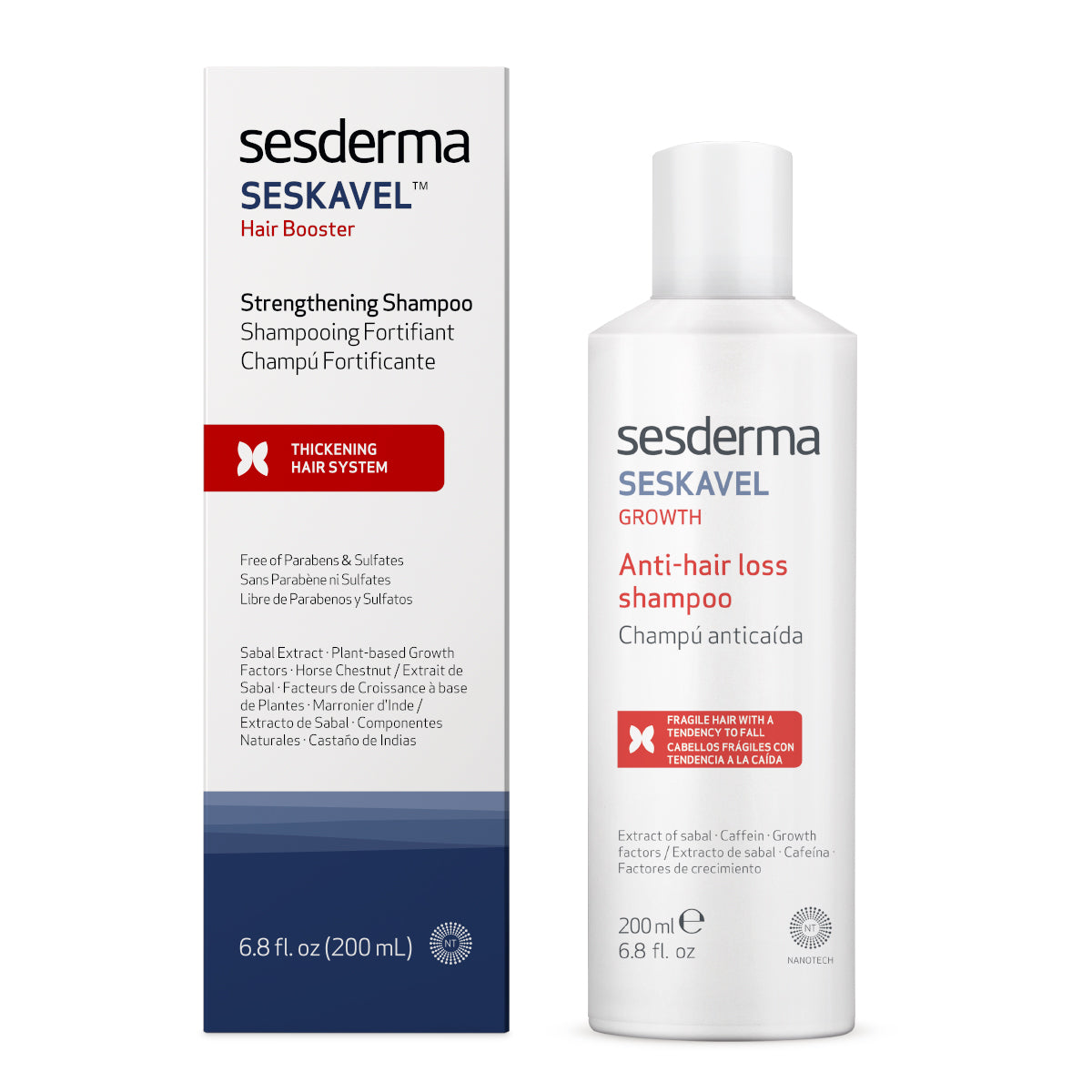 Sesderma S-seskavel shampoo anticaida 200ml.