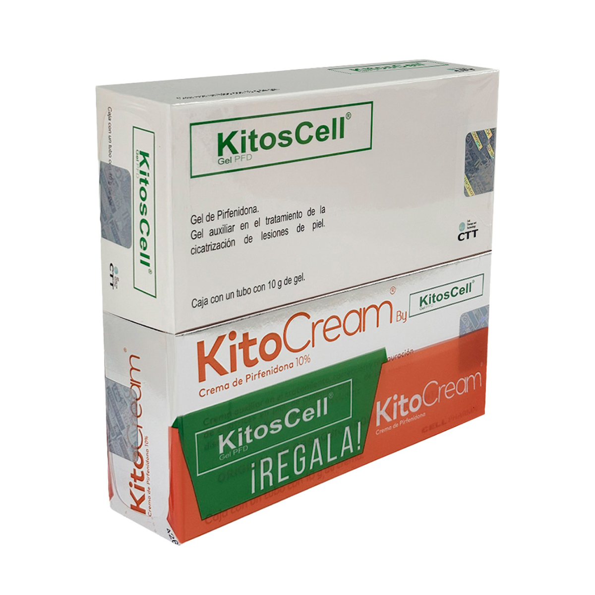Cell Pharma Kit Kitoscell Gel 10 g + Kitocream Crema 10 g para Cicatrices
