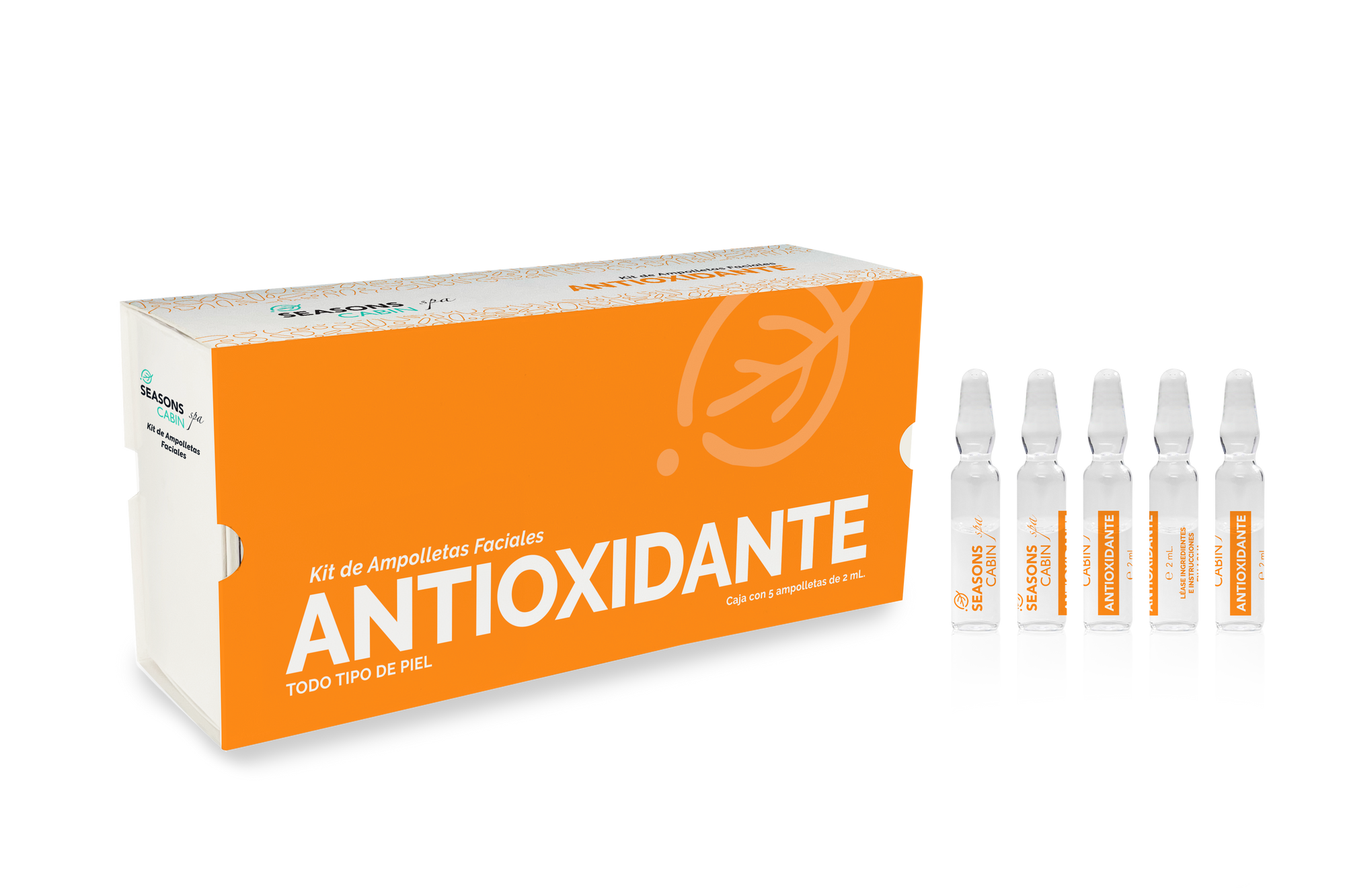 Season Love Your Skin Cabin Spa Ampolleta antioxidante 5 pzas (2ml c/u)