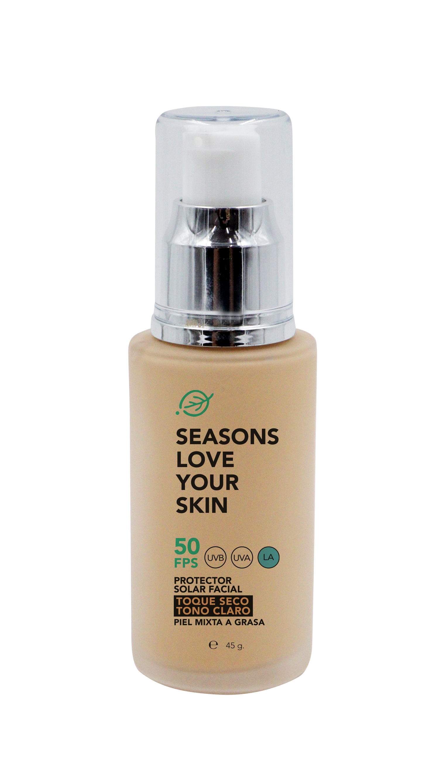 Season Love Your Skin Protector solar FPS50 Toque Seco Tono Claro 45 g