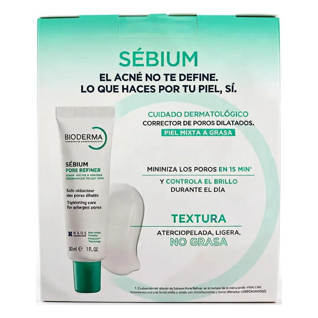 Bioderma Kit Sébium Pore Refiner 30 ml + Sébium Gel Moussant 200 ml