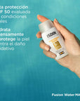 Isdin  Fusion Water Magic SPF50+, fotoprotector para todo tipo de piel 50ml.