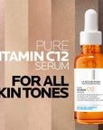 La Roche-Posay Sérum Pure Vitamin C12 luminosidad y antioxidantes para piel sensible 30 ml.