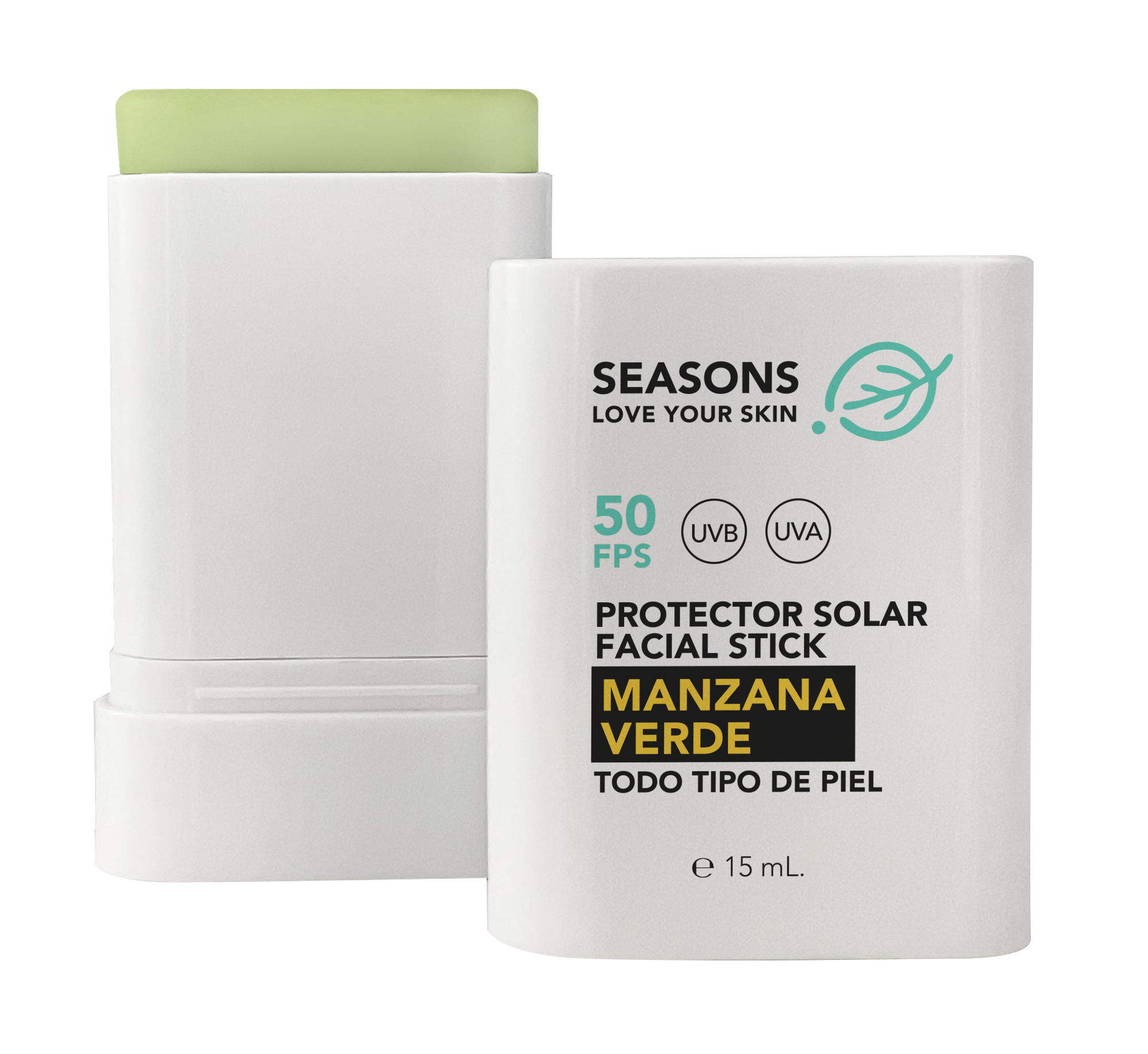 Season Love Your Skin Protector Solar FPS50 Stick Manzana Verde 15 g