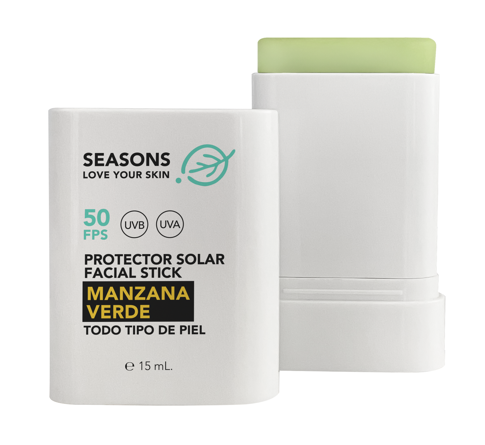 Season Love Your Skin Protector Solar FPS50 Stick Manzana Verde 15 g