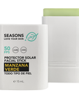Season Love Your Skin Protector Solar FPS50 Stick Manzana Verde 15 g