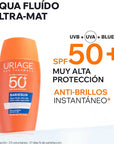 Uriage Bariésun Agua Fluido Ultra Matte Fotoprotector Facial SPF 50+ 50 Ml