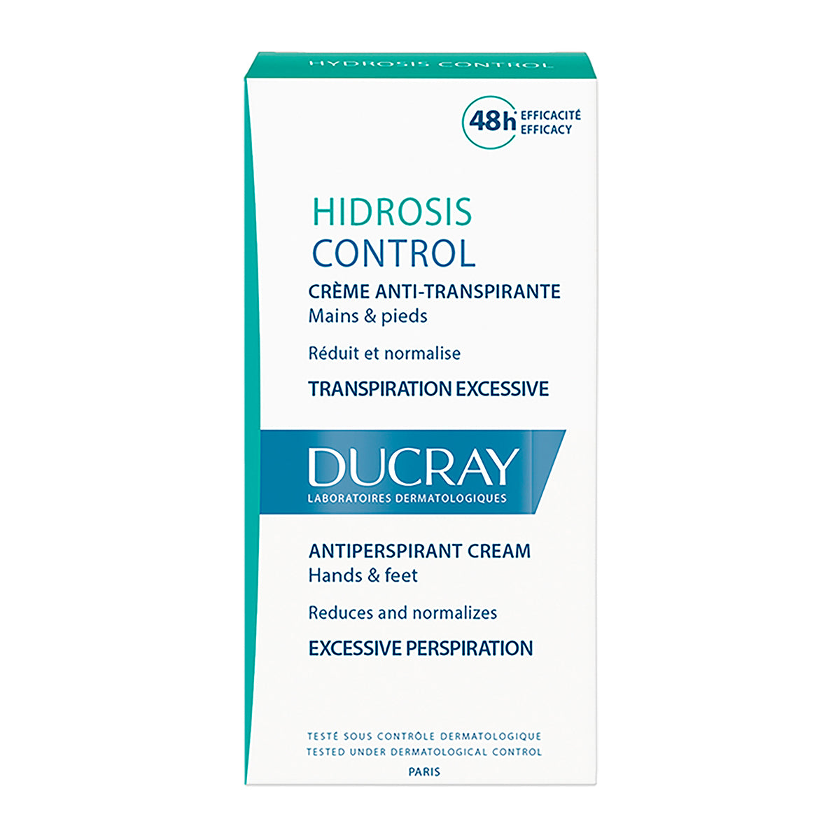 Ducray hidrosis antitranspirante cara, pies y manos 50ml.