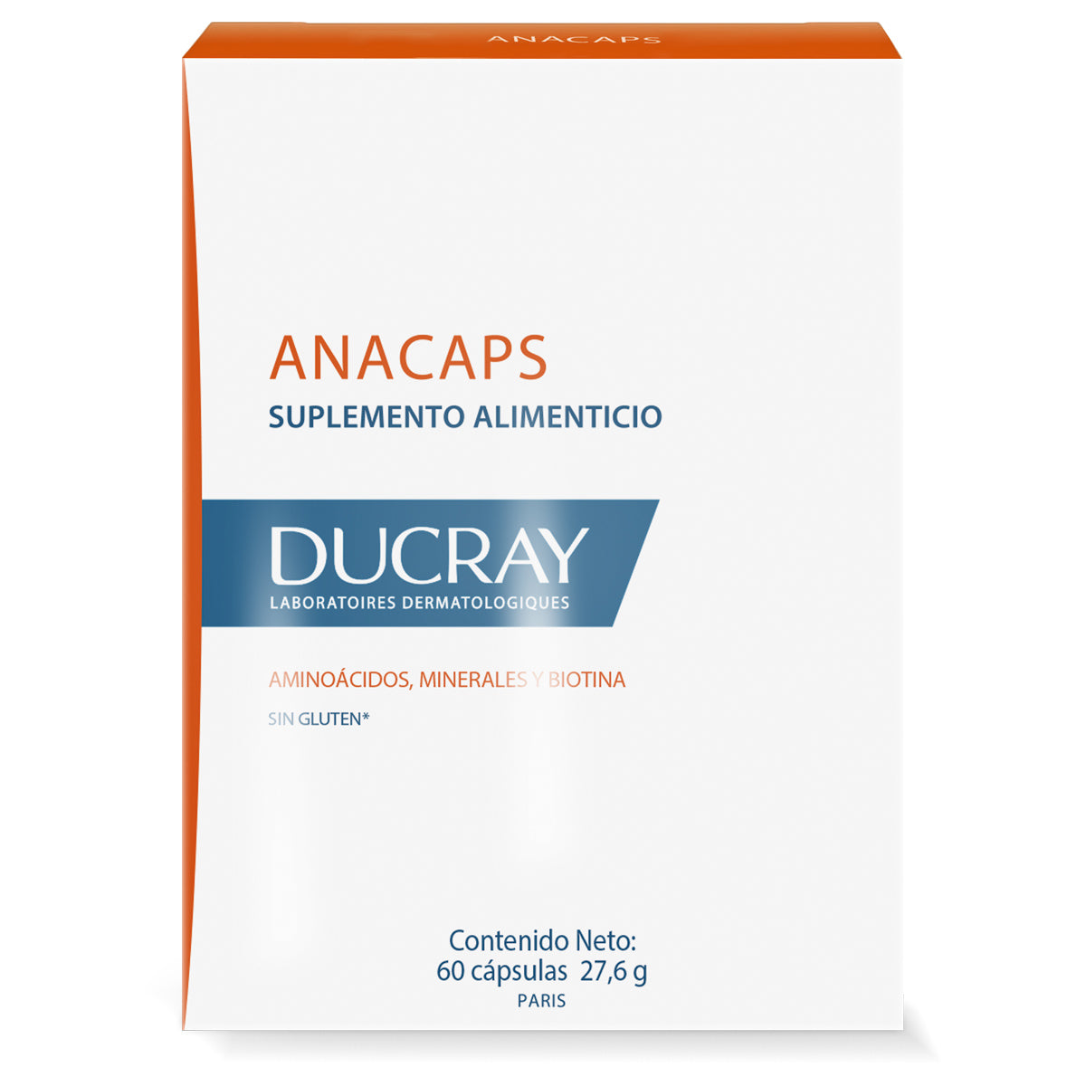 Ducray anacaps suplemento alimenticio 60 Cápsulas.