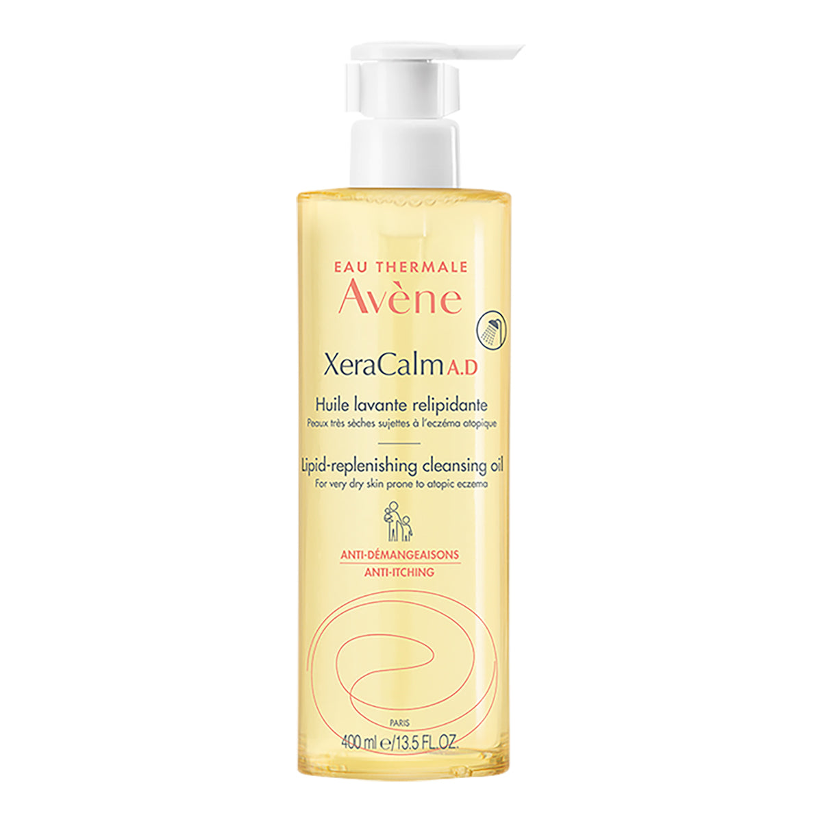 Avene Xeracalm aceite limpiador relipidizante, limpia y calma la piel seca con tendencia al eccema tópico 400ml.