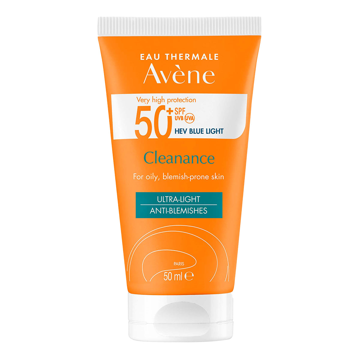 Avene Cleanance solar FPS 50+, protección solar muy alta para pieles sensibles y grasas propensas a las imperfecciones 50ml.