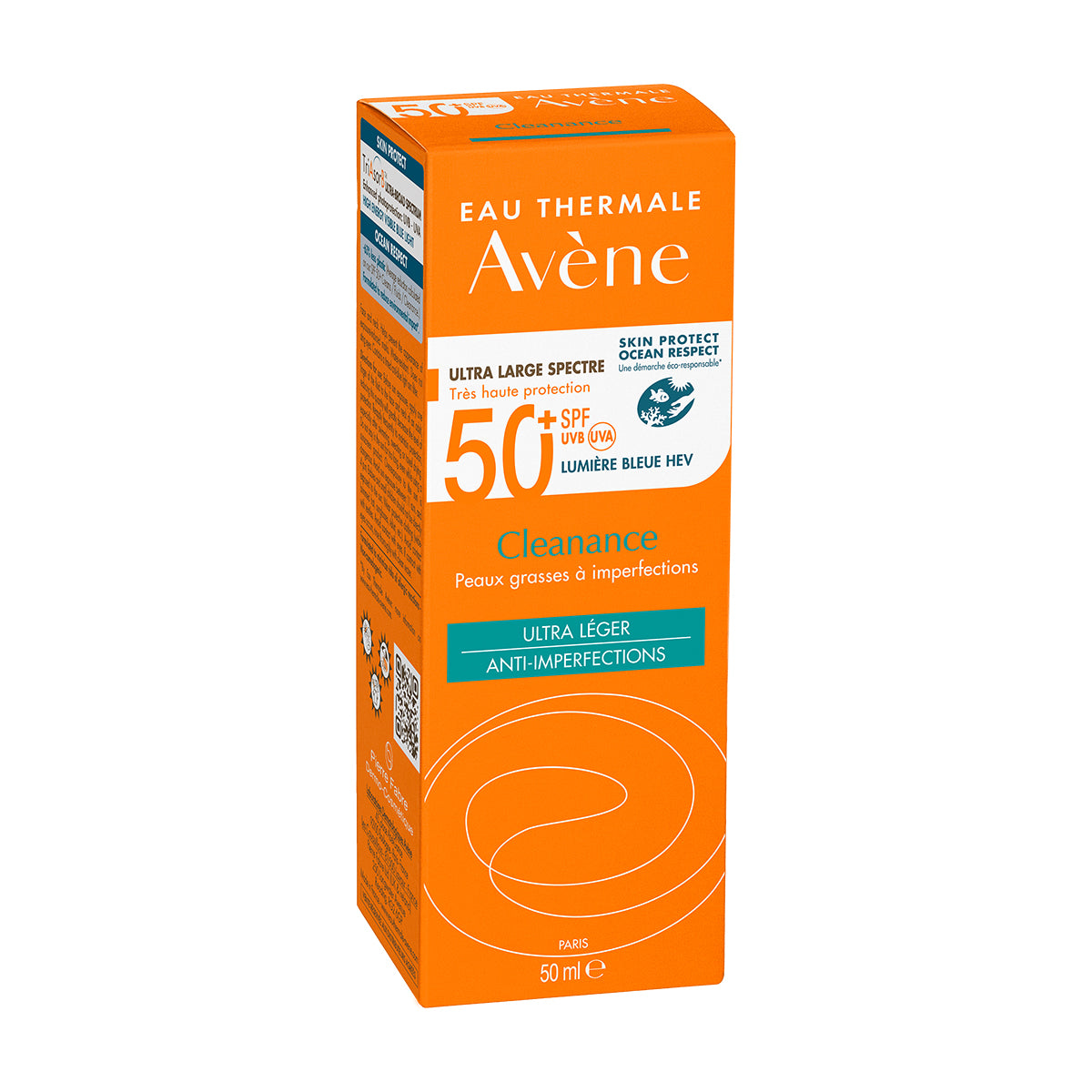 Avene Cleanance solar FPS 50+, protección solar muy alta para pieles sensibles y grasas propensas a las imperfecciones 50ml.