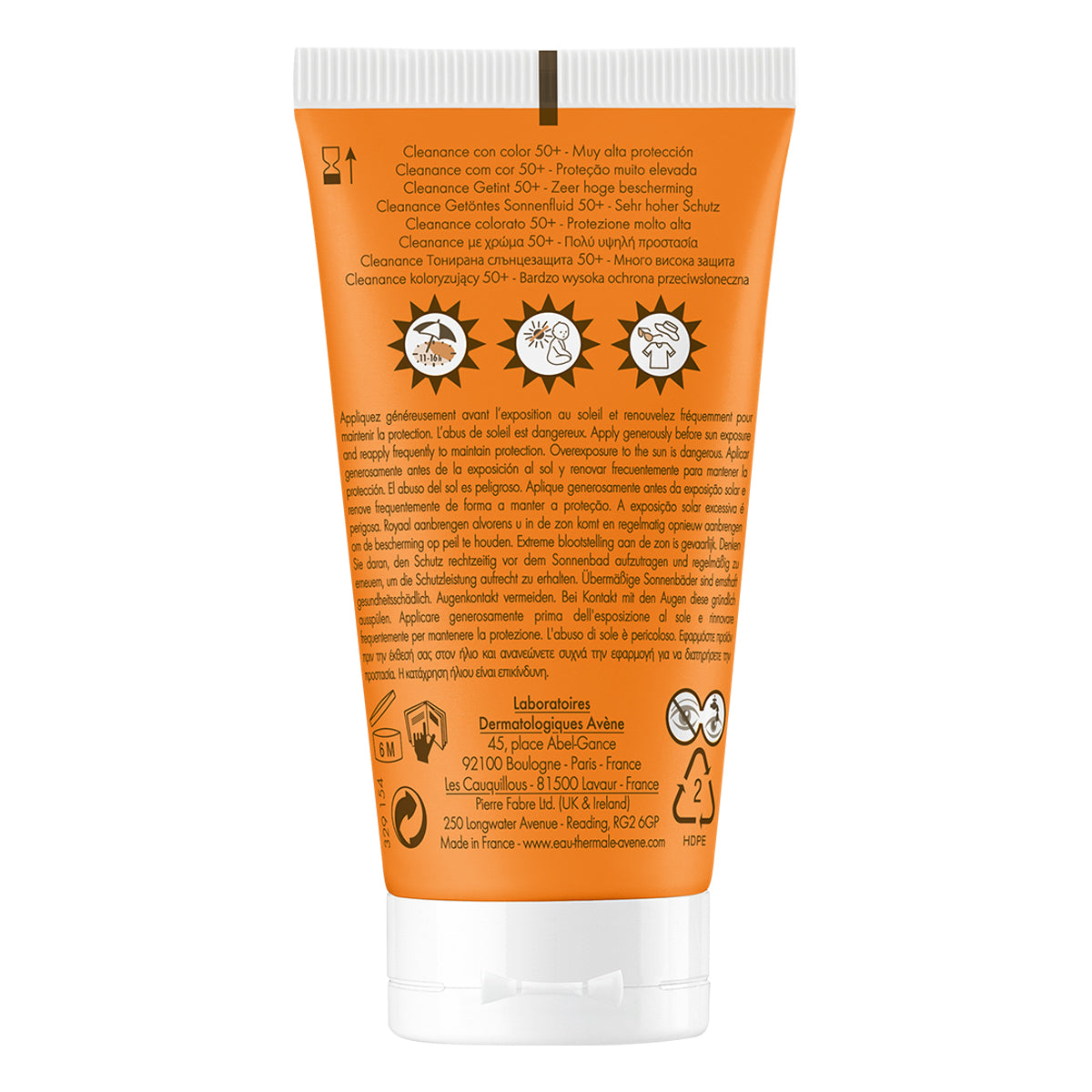 Avene Cleanance solar FPS 50+ protector solar con color 50ml.