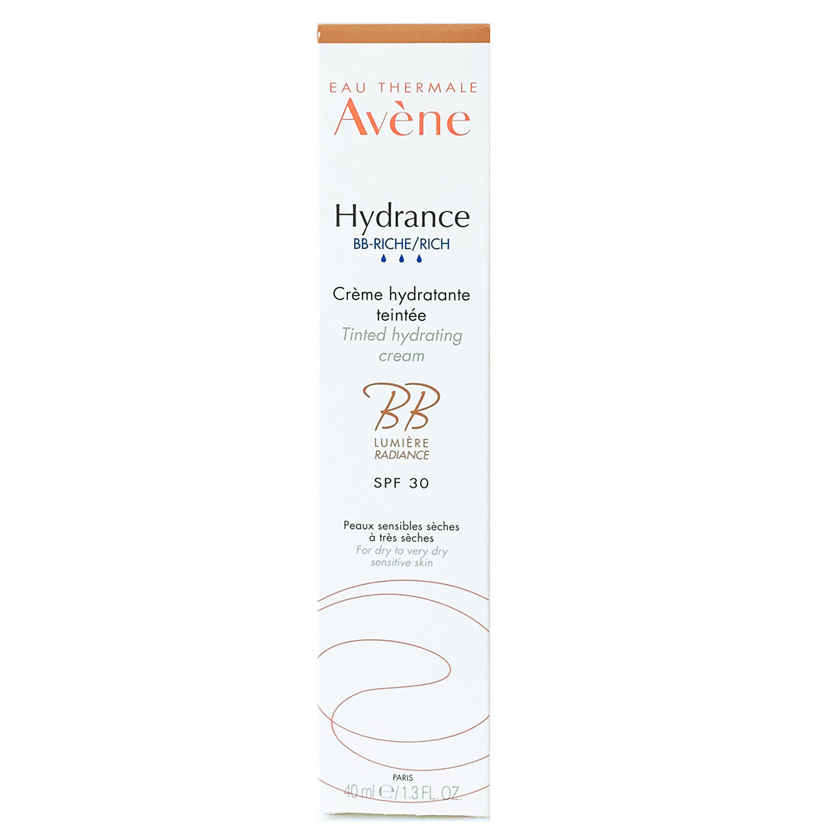 Avene Hydrance BB cream 4 en 1 enriquecida FPS 30, antiedad piel seca.