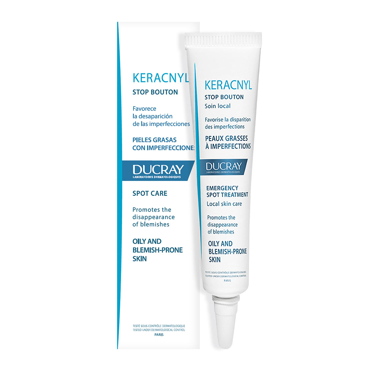 Ducray keracnyl stop gel anti-imperfecciones 10ml.