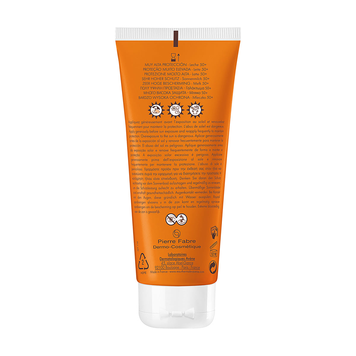 Avene Bloqueador FPS50+ crema corporal 100ml.