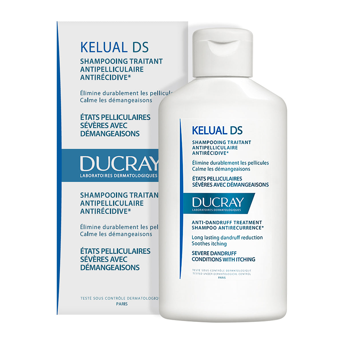 Ducray kelual DS shampoo anti-caspa 100ml.