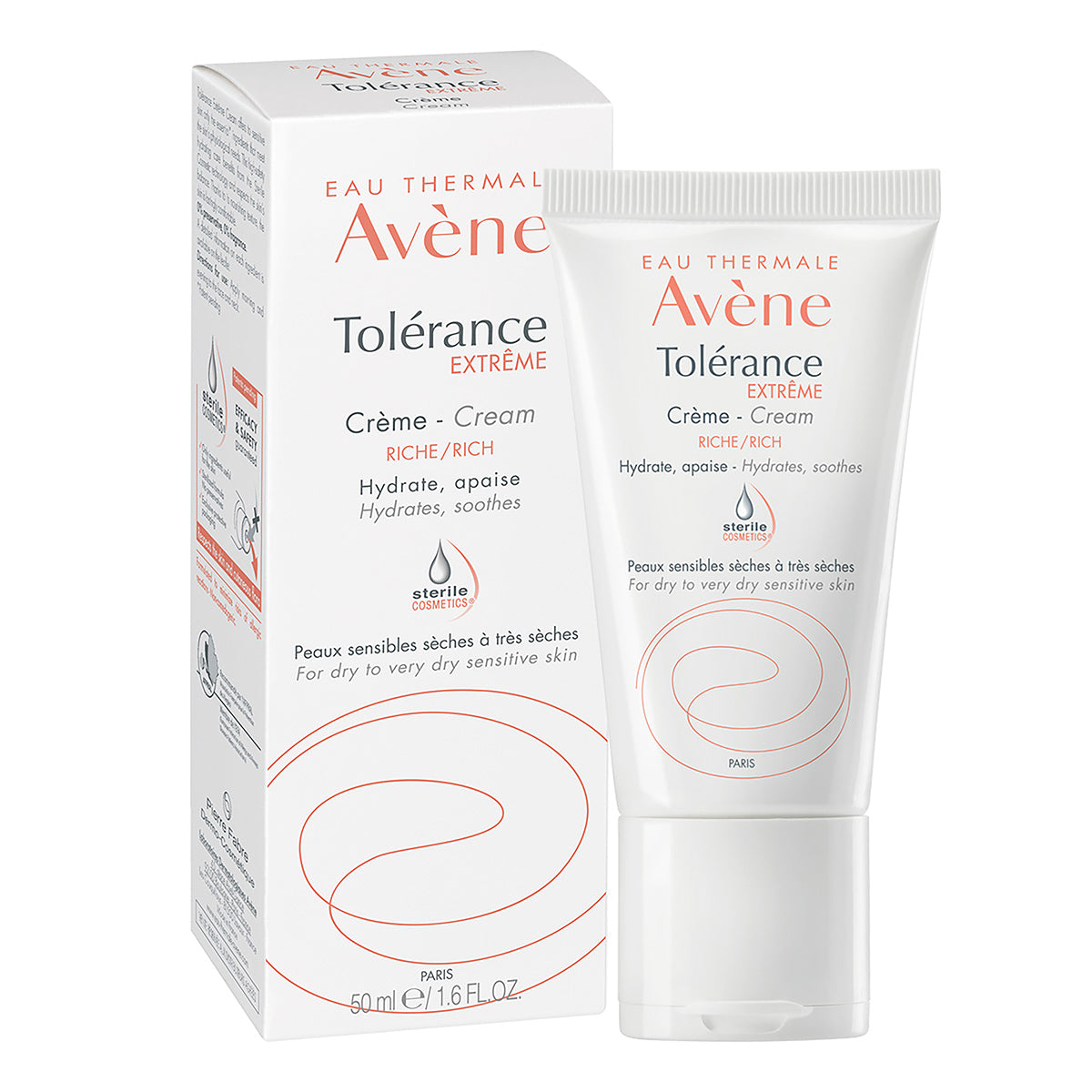 Avene tolerancia extrema, crema hidratante para piel sensible o muy secas 50ml.