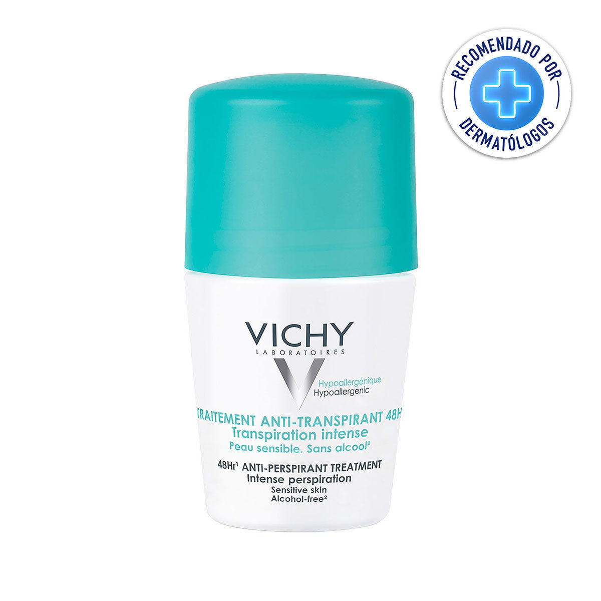 Vichy Roll On Regulador 48h, Antitranspirante, 50ml.