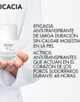 Vichy Roll On Piel Sensible 48h, Anti-transpirante y desodorante  50ml.