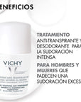 Vichy Roll On Piel Sensible 48h, Anti-transpirante y desodorante  50ml.