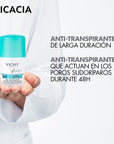Vichy Roll On Anti-Manchas, Anti-transpirante y desodorante, 50ml.