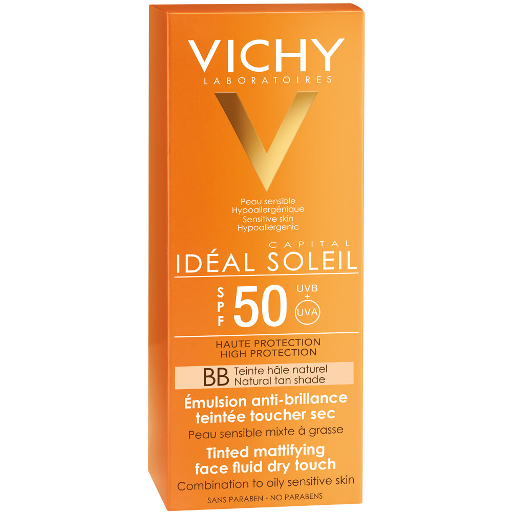 Vichy Ideal Soleil FPS 50 Toque seco con color 50ml