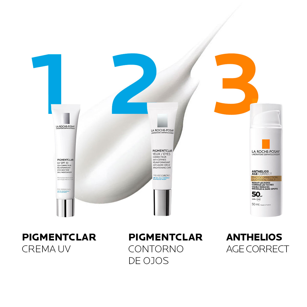 La Roche Posay Pigmentclar UV FPS30, Crema hidratante anti-manchas con protector solar, 40ml