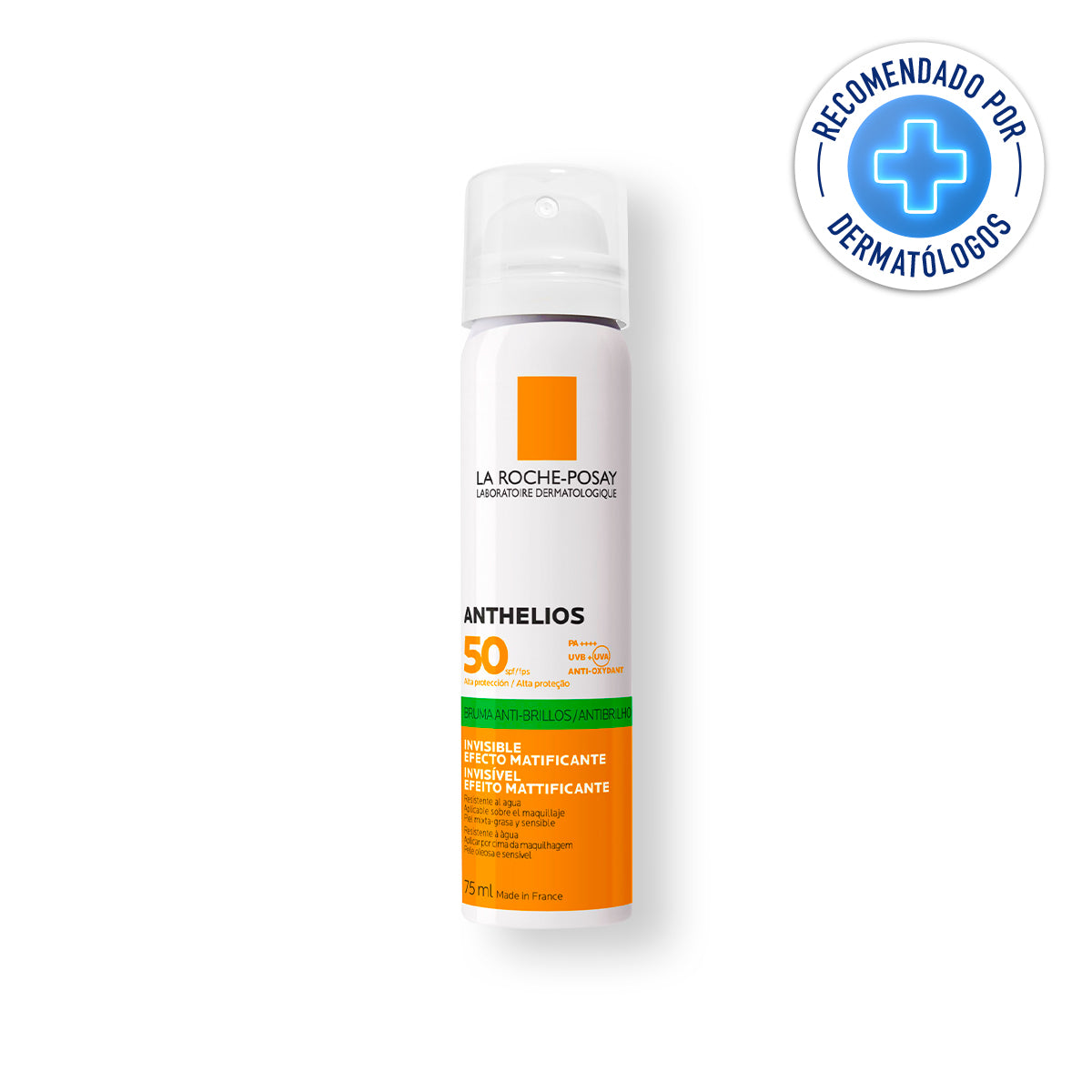 La Roche Posay Anthelios Bruma Invisible FPS50, Protector solar matificante en spray, 75ml