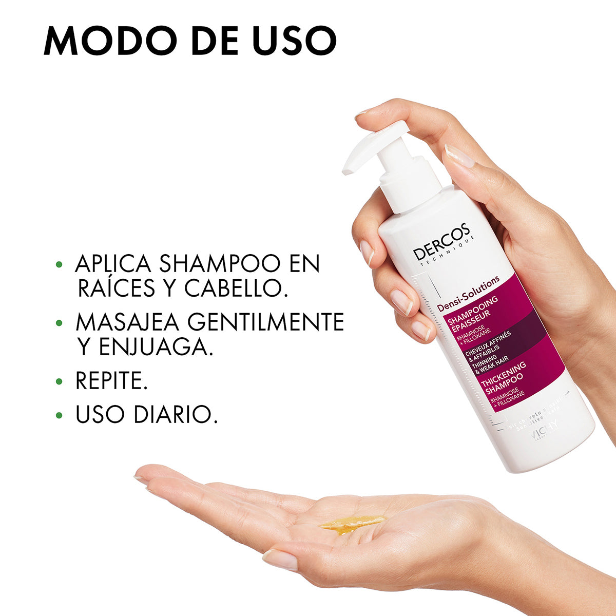 Vichy Dercos Densi-Solutions, Shampoo Densificador, 250ml.