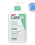 Cerave gel limpiador facial espumoso 473ml.