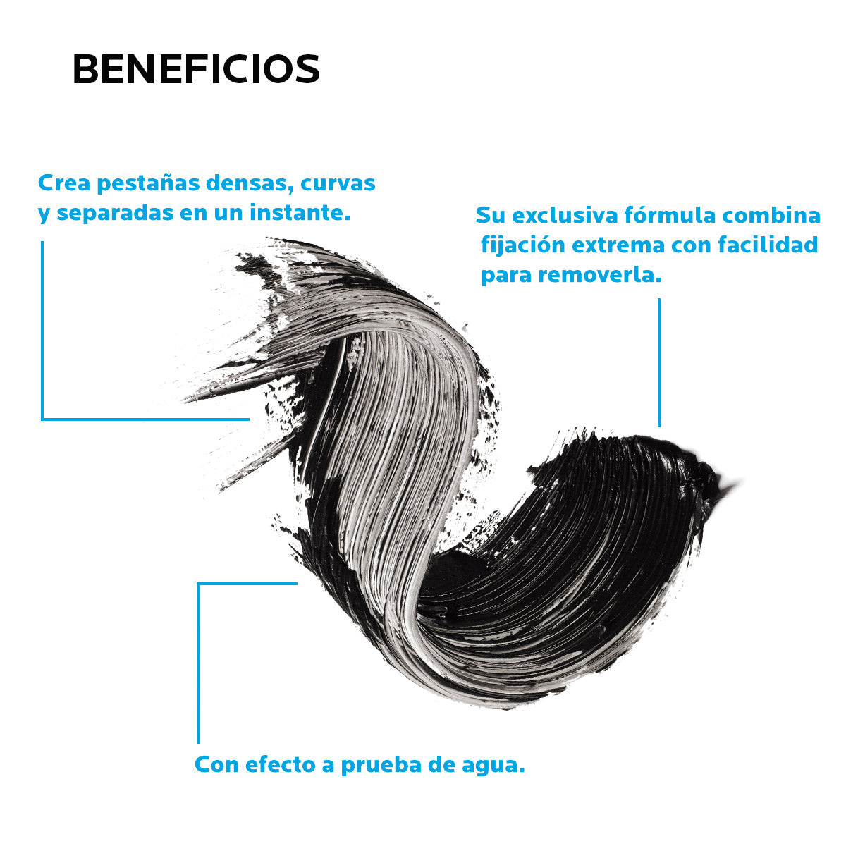 La Roche Posay Toleriane Mascara Waterproof, Mascara de pestañas a prueba de alergias, 6g