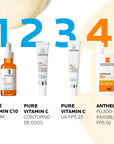 La Roche Posay Pure vitamina C 10, Suero concentrado anti-arrugas, 30ml