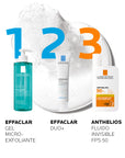 La Roche Posay Effaclar Gel Microexfoliante, Limpiador para piel grasa 400ml.