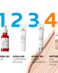 La Roche Posay Anthelios Age Correct FPS 50+ Con Color, Protector solar facial anti-edad, 50ml