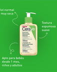 Cerave limpiador en aceite espumoso facial y corporal 236ml.